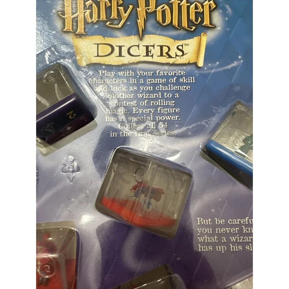 Vtg Harry Potter Dicers Toy Collectible Dice Game Starter Set Mattel Games New